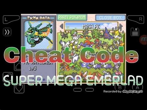 ALL Pokemon AND MEGA Pokemon CHEAT CODES cheats for .